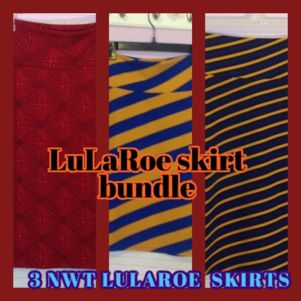 3  LuLaRoe  Pencil Skirts  sz S  New, Never Worn